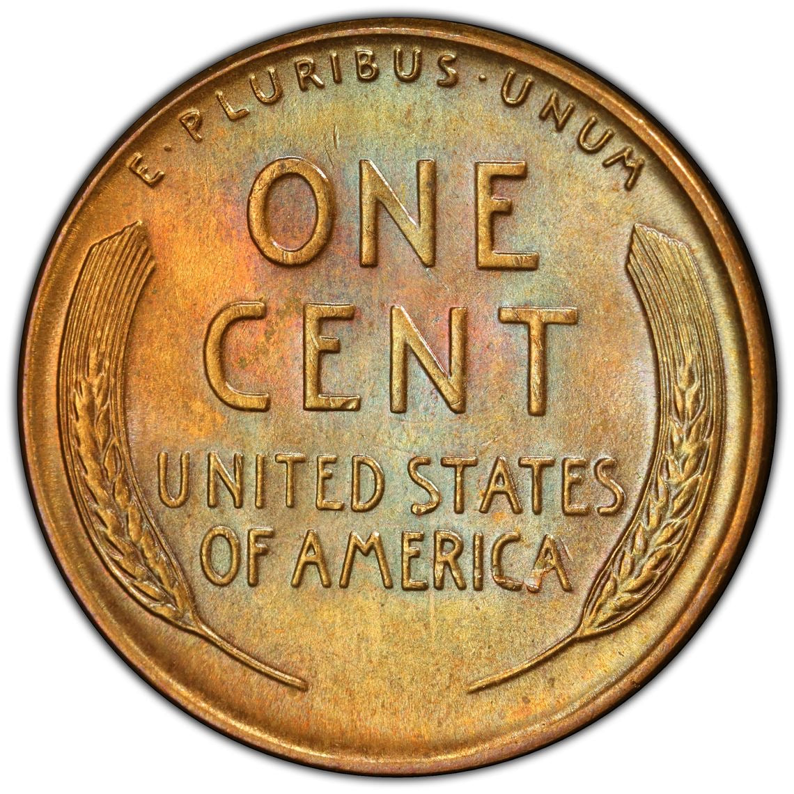 1952-D 1C PCGS MS65RB Lincoln Cent Toned